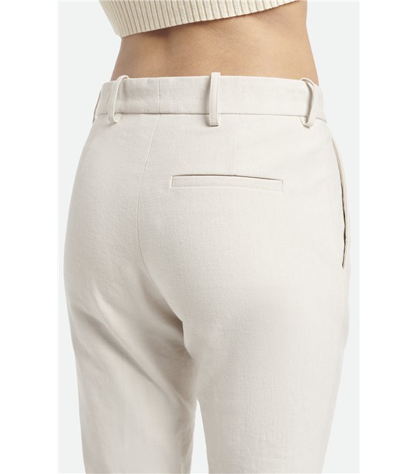 MOUSTIQUE - Linen trousers - ecru