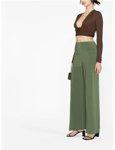 Straight pants - green
