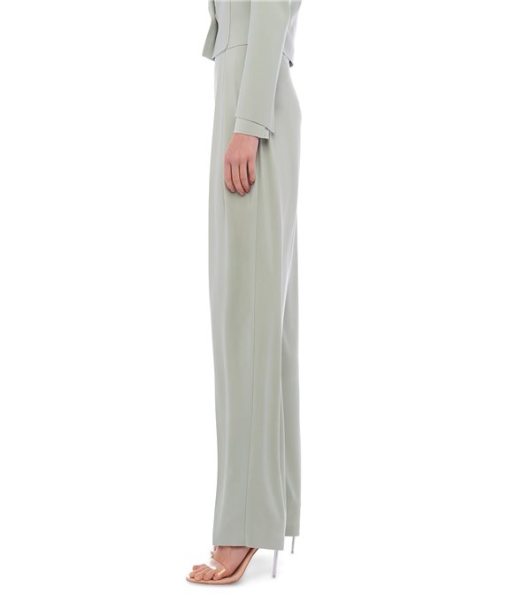Tapered pleated pants - light green Tapered pleated pants - light green
