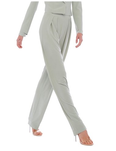 Pantalón pinzas - verde claro