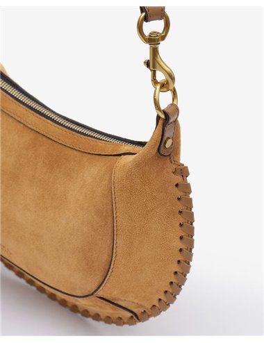 OSKAN MOON - Suede bag - camel