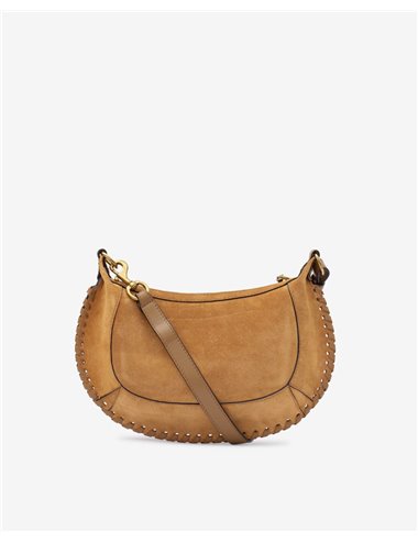 OSKAN MOON - Suede bag - camel