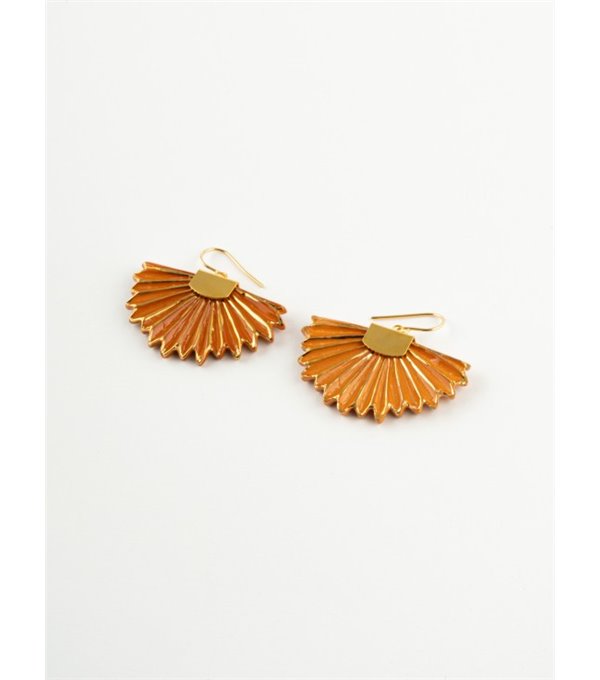 Palm earring - orange