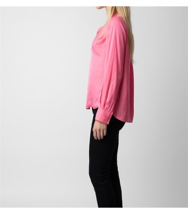 TINK SATIN - Blusa satinada - rosa