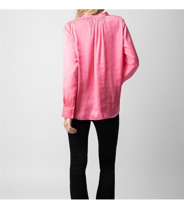 TINK SATIN - Blusa satinada - rosa
