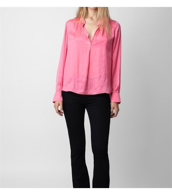 TINK SATIN - Blusa satinada - rosa