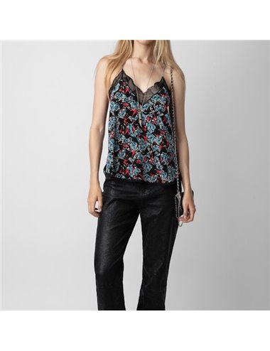 Top lencero con estampado de tigre Christy Mujer, Camisas & tops  Zadig&Voltaire