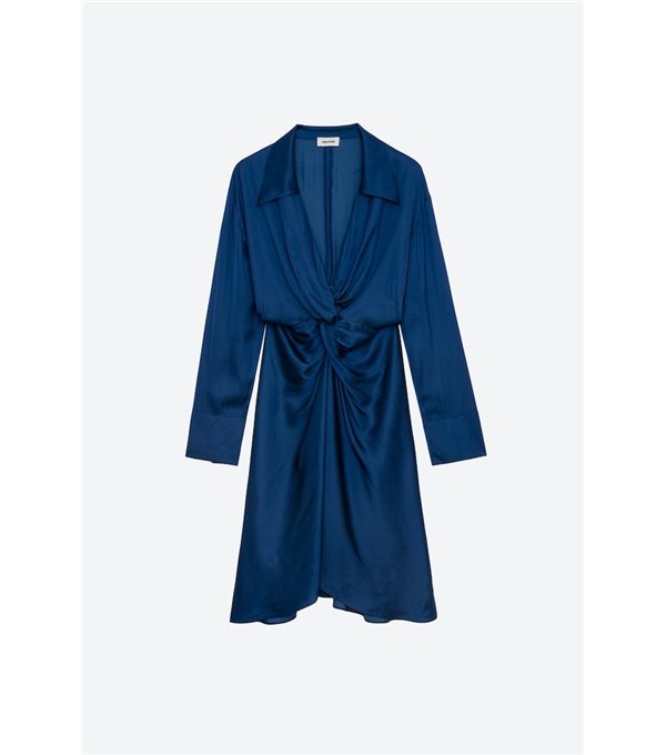 ROZO - Satin dress - blue