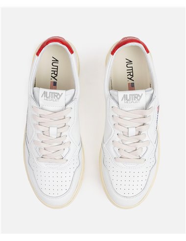 Medallist sneaker piel detalle rojo