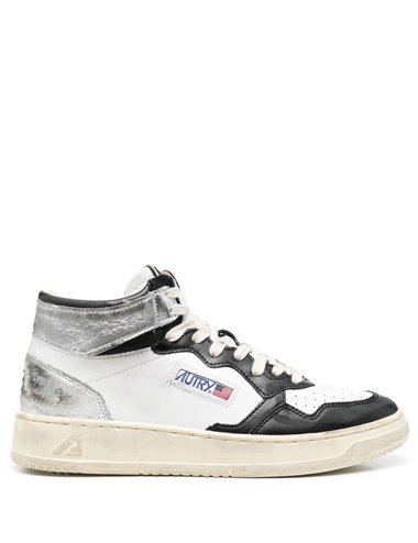 MEDALIST MID - Vintage sneaker - black and silver