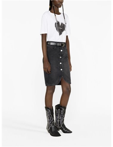 VAILA - Denim skirt - faded night