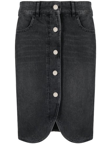 VAILA - Denim skirt - faded night