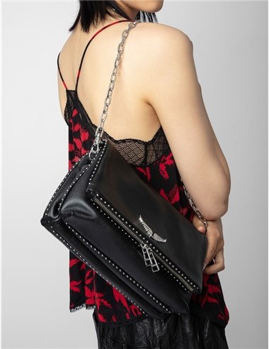 ROCKY - Studded big bag - black