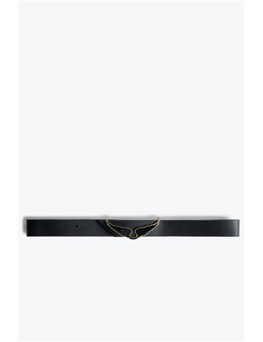 Borderline buckle belt - black