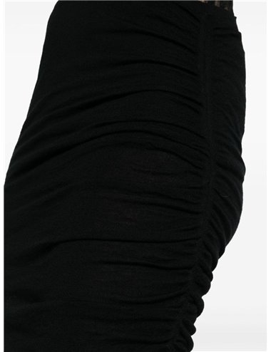 ALBANE - Knitted skirt - black