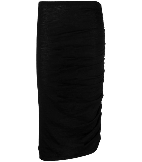 ALBANE - Knitted skirt - black