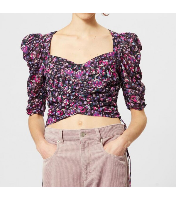 GALAOR-Crop top estampado