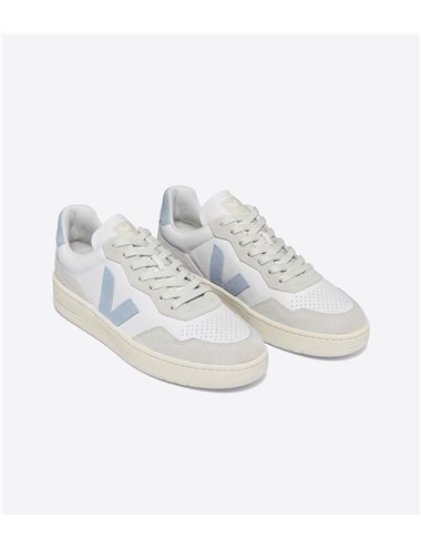 Zapatillas Bajas De Piel Extra White Kaki Veja - Hombre