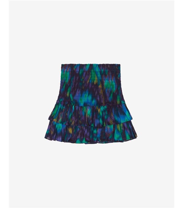 NAOMI - Printed skirt - green