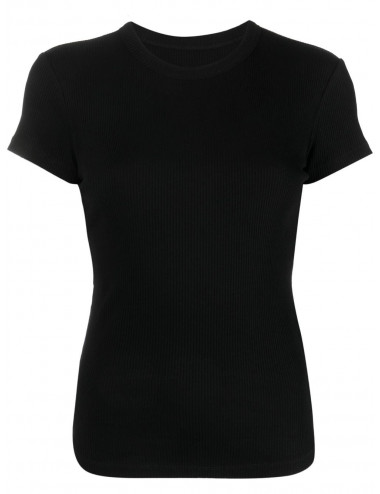TAOMI - Knitted T-shirt - black