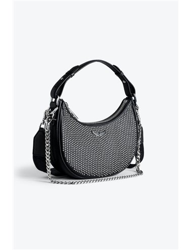 C-MOONROCK-Bolso media luna tachuelas