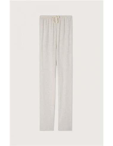 Soft straight trousers - light gray