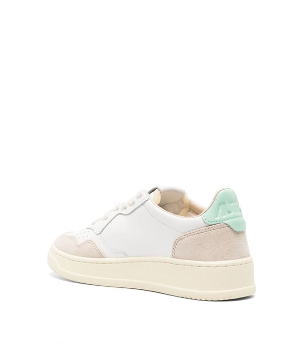 MEDALIST - Leather and suede sneaker - mint
