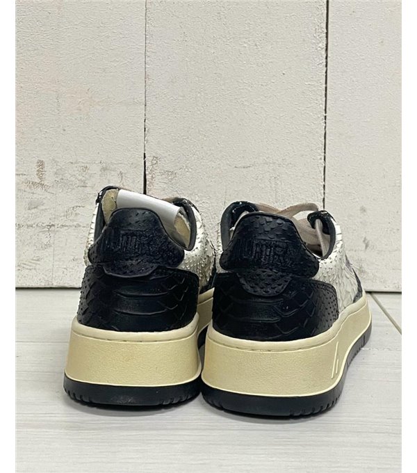 MEDALIST - Two-tone python sneaker - black