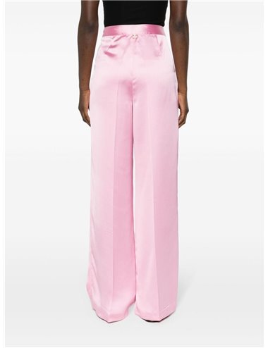 Pantalón rosa satinado