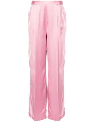 Pantalón rosa satinado