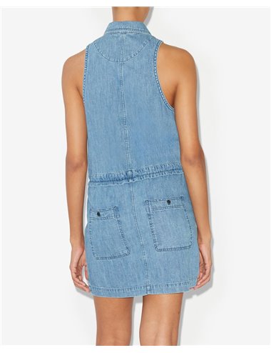 C/INES-Vestido camisero sm denim