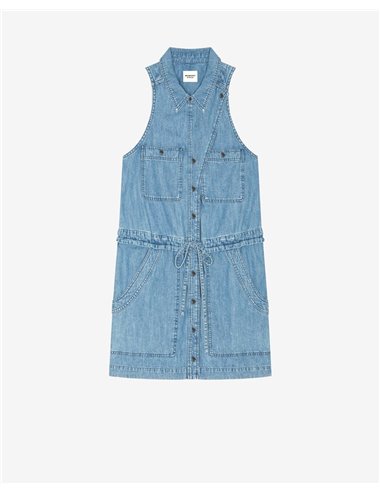 C/INES-Vestido camisero sm denim