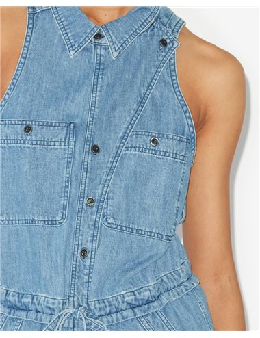 C/INES-Vestido camisero sm denim