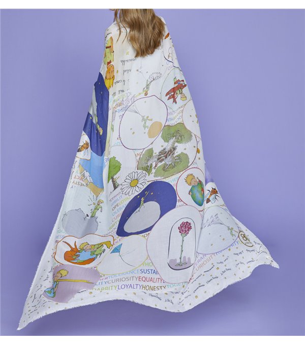 Foulard mundo El Principito