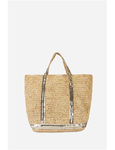 CABAS M - Raffia bag - gold