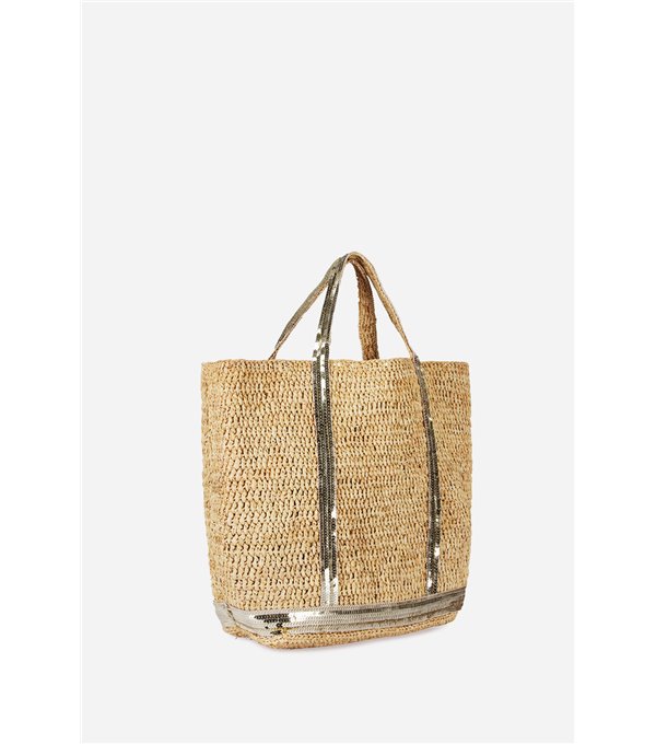 CABAS M - Raffia bag - gold