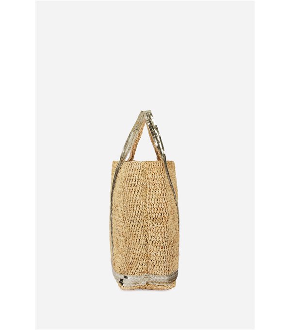 CABAS M - Raffia bag - gold