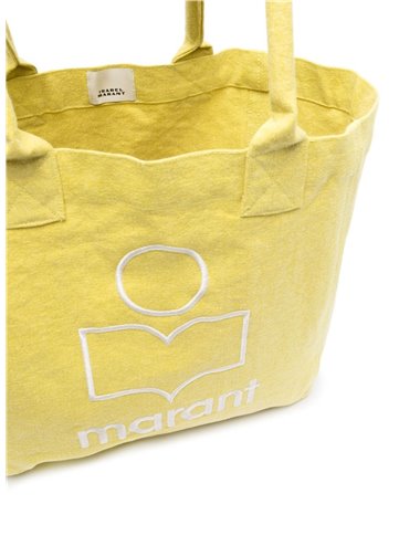 SMALL YENKY - Bolso tote logo - amarillo