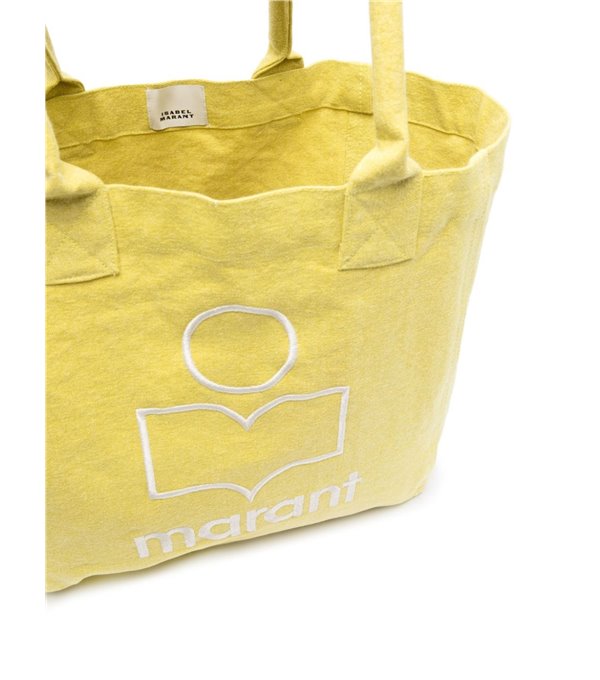 SMALL YENKY - Bolso tote logo - amarillo