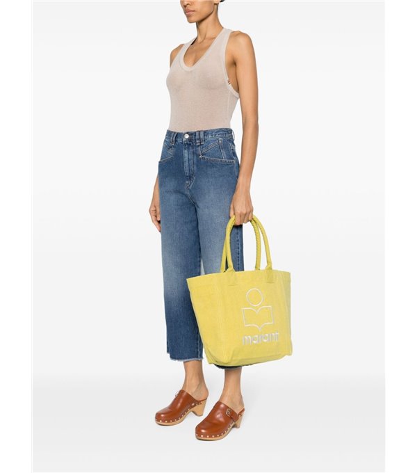 SMALL YENKY - Logo tote bag - yellow