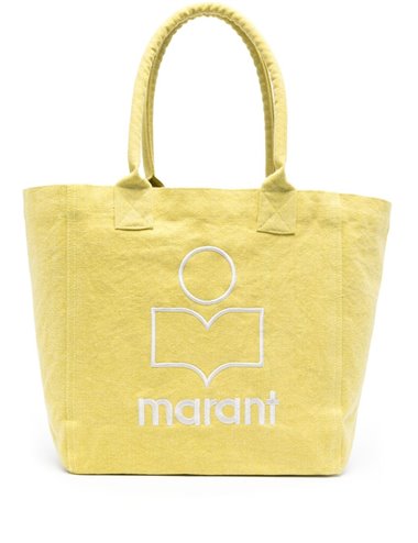 SMALL YENKY - Bolso tote logo - amarillo