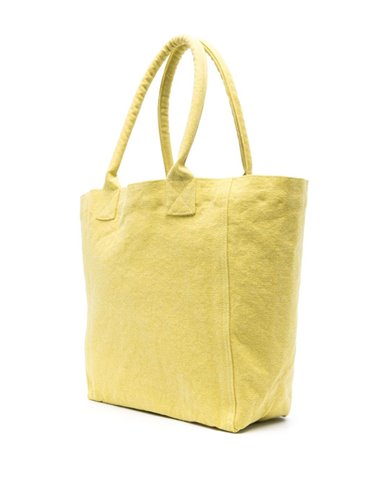 SMALL YENKY - Bolso tote logo - amarillo