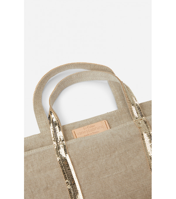 CABAS M - Linen bag - beige