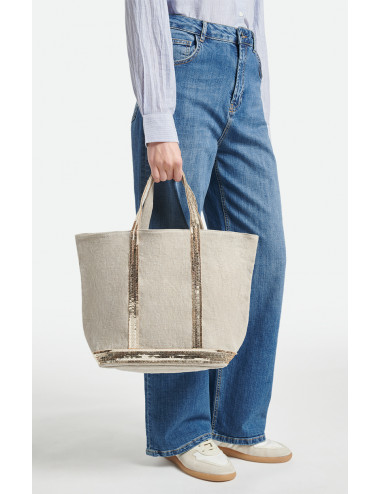 CABAS M - Linen bag - beige