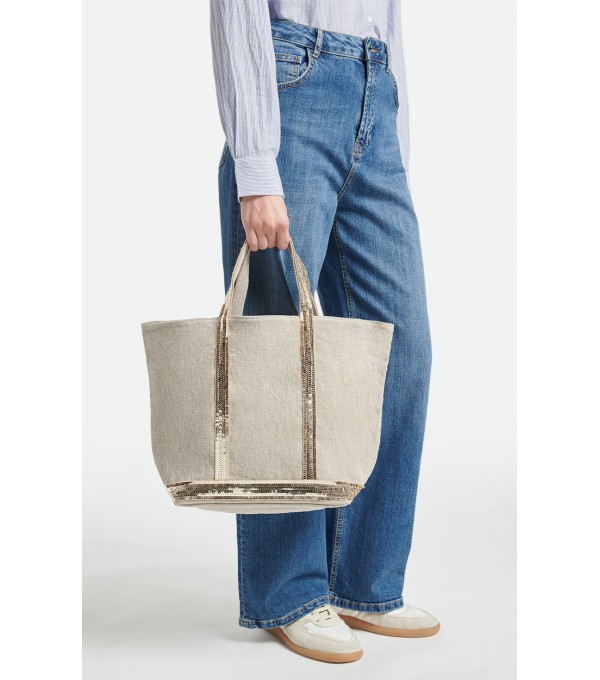 CABAS M - Linen bag - beige