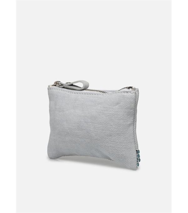 TROUSSE - Linen wallet - aqua