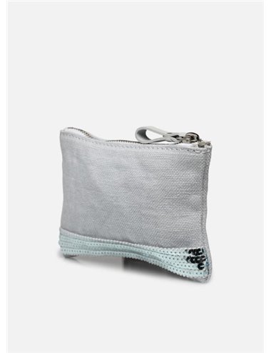 TROUSSE - Linen wallet - aqua