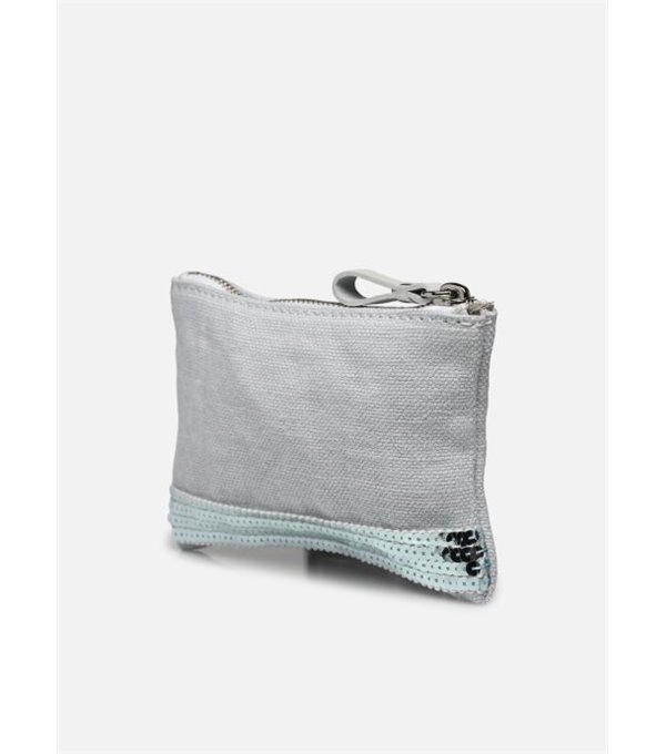 TROUSSE - Linen wallet - aqua