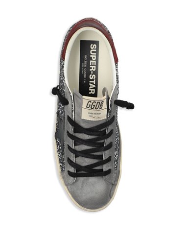 SUPER STAR-Sneaker ante y glitter