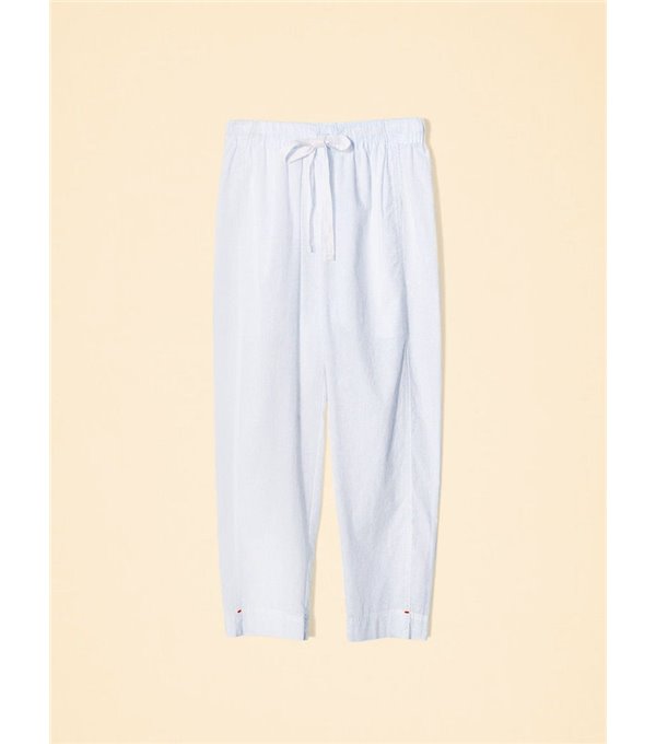 DRAPER - Thin cotton trousers - light blue